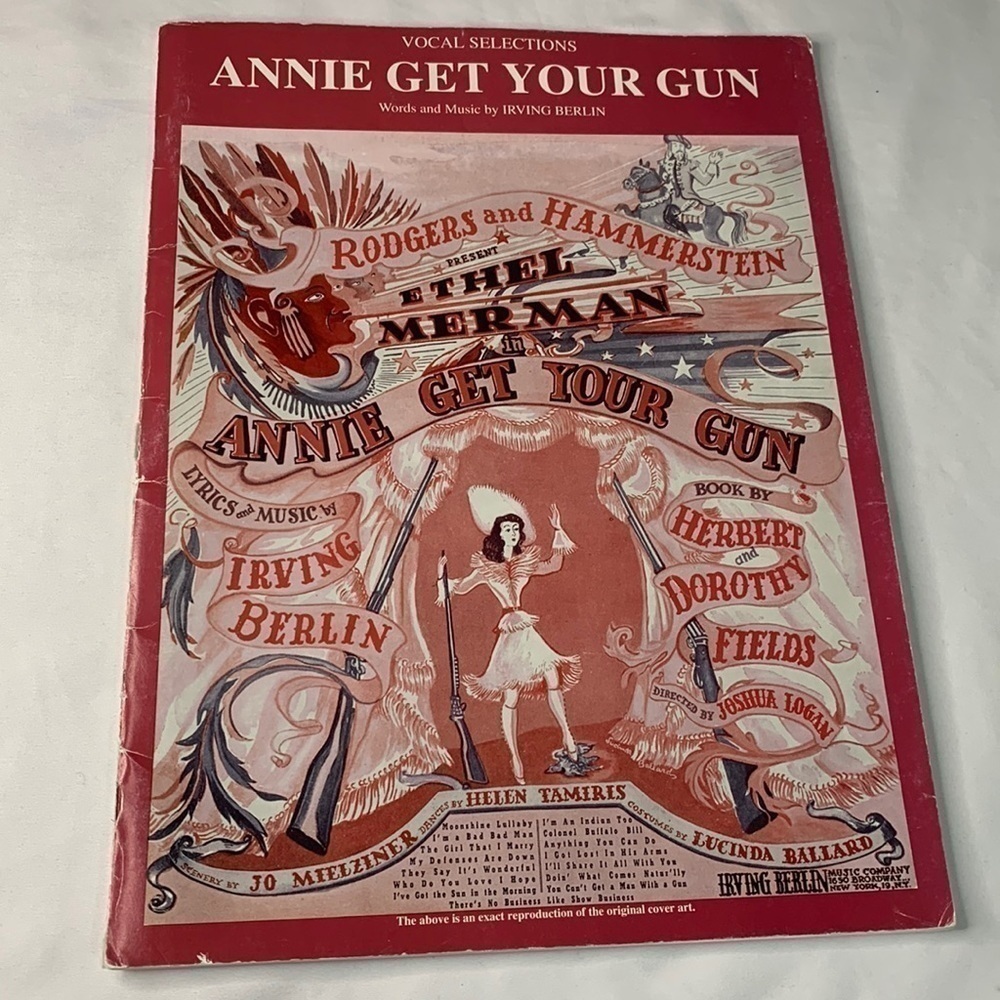 Vintage Annie Get Your Gun Vocal Selections 45 pages Copyright 1965, 1967